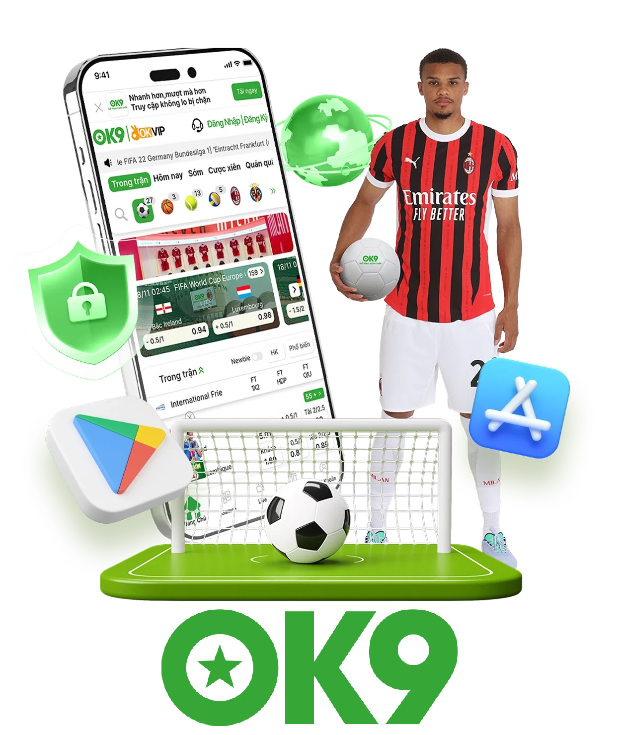 Dịch vụ ứng dụng Ok9 trên di động